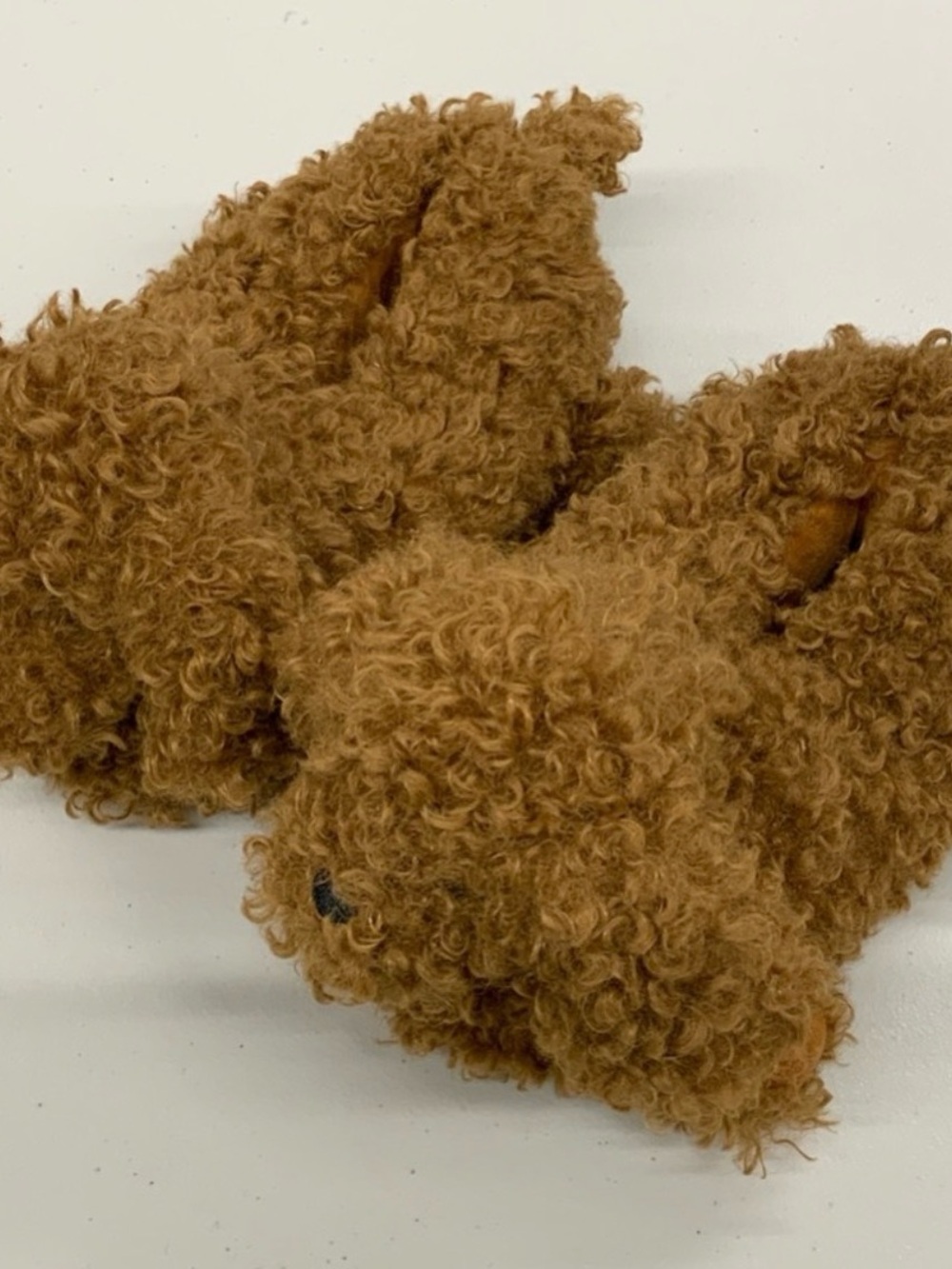 SKIMS Curly Plush Brown Small Pet Toy Pair
